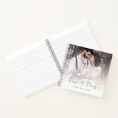 Photo Overlay Wishes New Mr. Mrs. Guest Book ノートブック (内部)