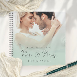 Photo Overlay Wishes New Mr. Mrs. Sage Guest Book ノートブック