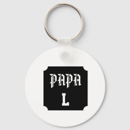 Photo Papa – Rétro Personnalisé キーホルダー
