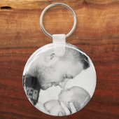 Photo Papa – Rétro Personnalisé キーホルダー (裏面)