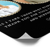 Photo Parents of the Bride Gift Thank You Gift Pos ポスター (角)