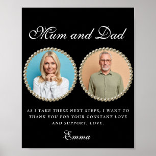 Photo Parents of the Bride Gift Thank You Gift Pos ポスター