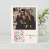 Photo Pastel Merry Christmas シーズンカード (スタンド正面)