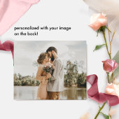 Photo Peach, Burgundy赤面結婚のTear Off RSVP オールインワン招待状