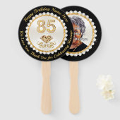 Photo Personalize, Party Favors for 85th Birthday, ハンドファン (正面&裏面)