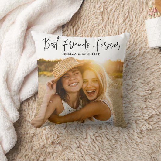 Photo Personalized Best Friends  クッション (ブランケット)