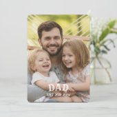 Photo Personalized Dad Est シーズンカード (スタンド正面)