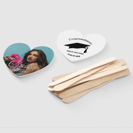 Photo Personalized Graduate Script ハンドファン (組立なし)