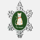 Photo Personalized Snowflake Framed Ornament スノーフレークピューターオーナメント (右)