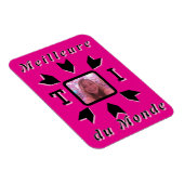 Photo personnalisable "Meilleure TOI du Monde" マグネット (右側)