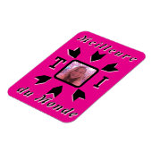 Photo personnalisable "Meilleure TOI du Monde" マグネット (左側)