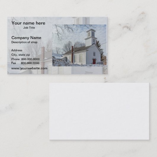 Photo Phantom Background template 名刺 (正面/裏面)