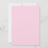 Photo Pink Floral Graduation Party Invitation 招待状 (裏面)