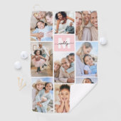 Photo Pink Monogram ゴルフタオル (インサイチュ)