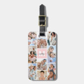 Photo Pink Monogram ラゲッジタグ (正面縦)