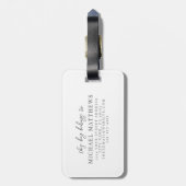 Photo Pink Monogram ラゲッジタグ (裏面縦)