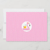 Photo Pink One In The Sun Pool 1st Birthday 招待状 (裏面)