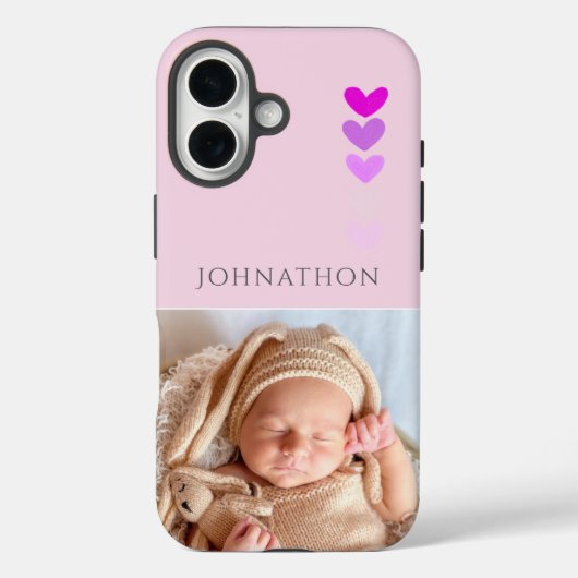 Photo Pink Personalized Phone  Case-Mate iPhoneケース (裏面)
