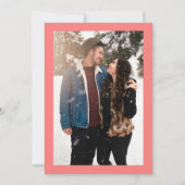 Photo Pink & Red Love is in the Air Bridal Shower  招待状 (裏面)