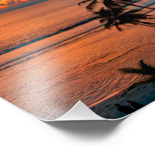 PHOTO PLAGE COUCHE DE SOLEIL フォトプリント            (角)