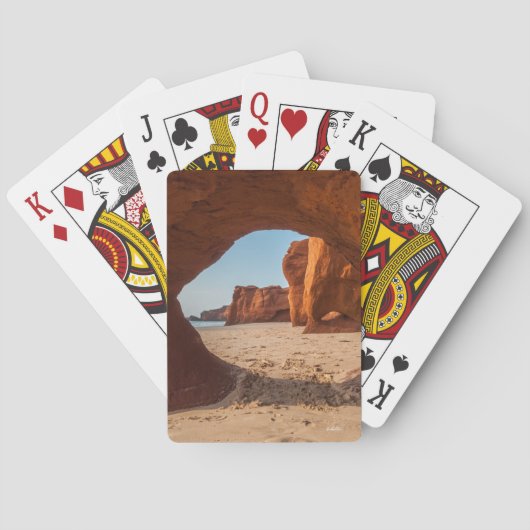 photo plage et cap トランプ (裏面)