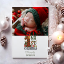 Photo Plaid First Christmas