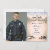 Photo Police Academy Badge Ceremony Graduation 案内状 (正面)