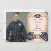 Photo Police Academy Formal Badge Graduation 案内状 (正面)