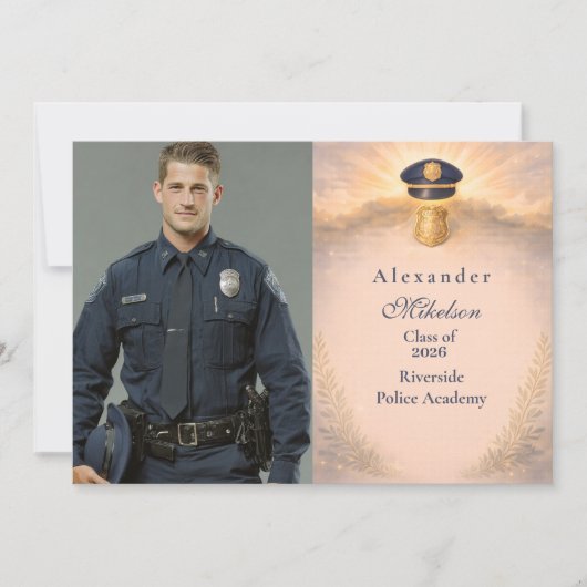 Photo Police Academy Honors Graduation Event 案内状 (正面)