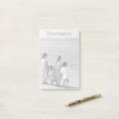 Photo Post-パーソナライズされたit® Notes 4x6ファミリー名2 ポストイット (デスク上)