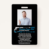 Photo Pressure Washing Power Black Super Cleaning バッジ (正面)