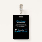 Photo Pressure Washing Power Black Super Cleaning バッジ (裏面クリップ)