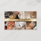 Photo Professional Med Spa Monogram Black Gold 名刺 (正面)