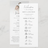 Photo Program Icon with Menu Wedding メニュー (正面/裏面)