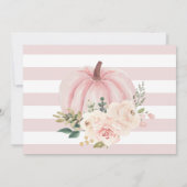 Photo Pumpkin Birthday Thank You Card 招待状 (裏面)