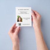 Photo qr code beauty salon makeup business チラシ (手)