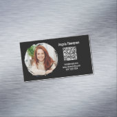 Photo QR Code Black Magnetic  マグネット名刺 (インサイチュ)