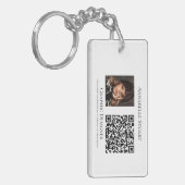 Photo QR code Business Company Large キーホルダー (正面左)