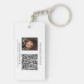 Photo QR code Business Company Large キーホルダー (裏面)