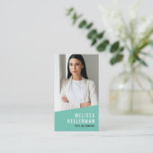 Photo QR Code Company Logo Vertical 名刺 (スタンド正面)