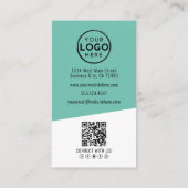Photo QR Code Company Logo Vertical 名刺 (裏面)