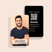 Photo QR Code Modern Connect With Me Business 名刺