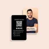 Photo QR Code Modern Connect With Me Business 名刺