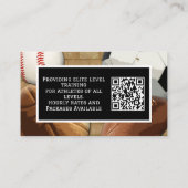 Photo QR Code Sports Personal Trainer Coach 名刺 (裏面)