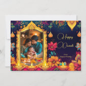 Photo Radiant Diwali Family Greeting (正面)