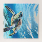 Photo Realistic Sea Turtle  ジグソーパズル (横)