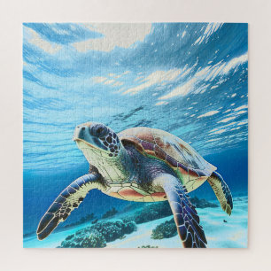 Photo Realistic Sea Turtle ジグソーパズル