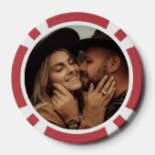 Photo Red 100 Numbered ポーカーチップ (裏面)