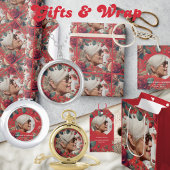 PHOTO Red Rosesお祝い・オブ・ライフ葬儀詩 招待状