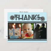 Photo Reel任意の大事な行事感謝してい3枚のフォトカード ポストカード (正面/裏面)